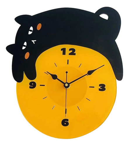 Reloj De Pared De Gato Que No Hace Tictac, Decoración Para