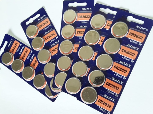 Kit 50 Baterias Pilhas Cr 2032 Sony Original 3v Lítio