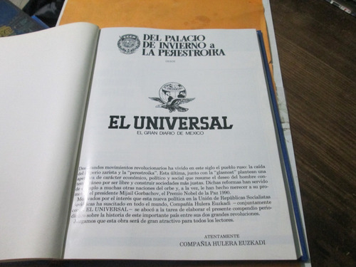 Del Palacio De Invierno A La Perestroika Tomo 1 El Universal (Usado)
