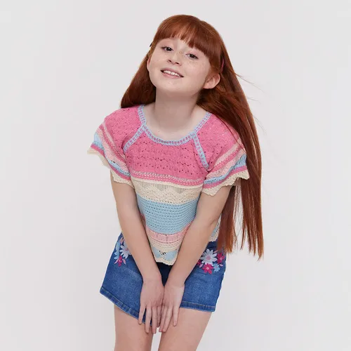 Polera niña crochet sale