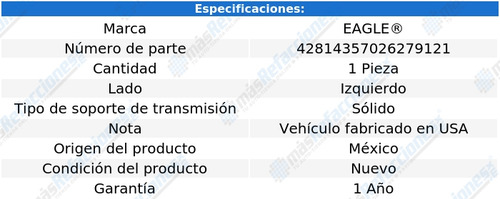 Soporte Transmision Aveo 2008 - 2016 Dohc 1.6l Eagle