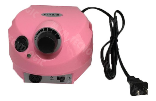 Máquina Pulidora Uñas Nail Polisher Dm-202 Rosada Pedal