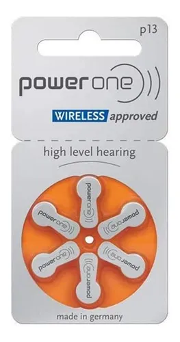 comprar Pilas Baterias Power One P13 Auditiva Tamaño Botón Hecha En Alemania Paquete De 6 Unidades