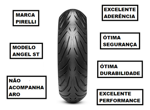Pneu Moto Pirelli Traseiro 685 180/55-17 Angel St Cbr 1000rr
