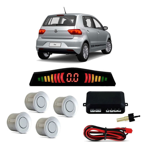 Sensor De Estacionamento Automotivo Prata Vw Fox