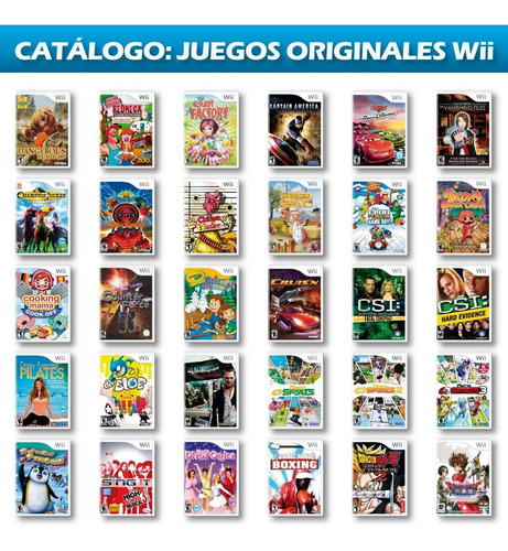 Juegos Originales Para Consolas Nintendo Wii, +de 400 Juegos