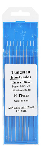 10pcs /box Wl20 Electrodo De Tungsteno Profesional Tig Rod