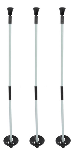Mástil De Bandera, 3 Piezas, Nailon, Fibra De Vidrio, 2 Secc