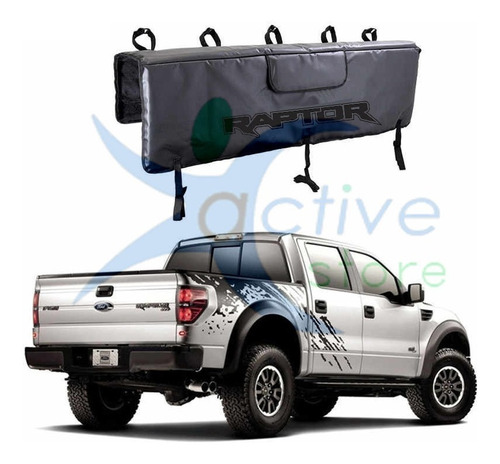 Funda Compuerta Xl Porta Bicicleta Negro Ford Raptor Pick Up