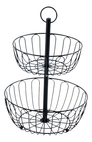 Cesta De 2 Niveles Multiusos Para Frutero, Altura De 45 Cm,
