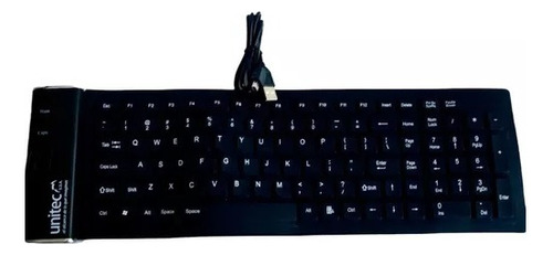 Teclado Flexible Usb Portable Viaje Salpicaduras Con Numeros