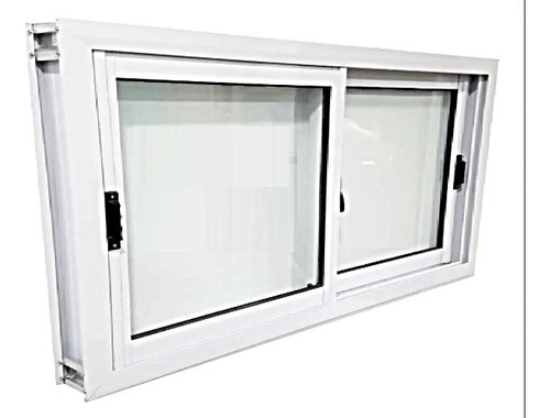 Ventanas Aluminio Blanco 150x40 Cm Vidrio Entero 4mm