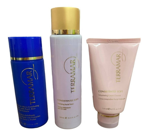 Limpieza Facial Terramar Piel Seca Gel Tonico Microexfoliant