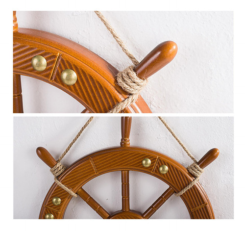 Rueda De Barco De Madera, Decoración De Pared, Timón De