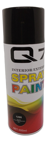 Spray De Pintura Color Negro Alta Temperatura Marca Q7 