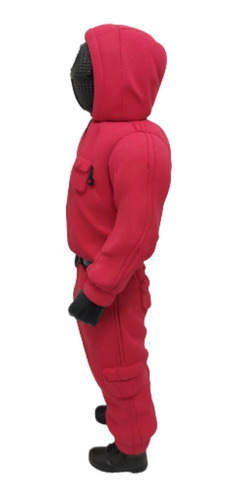 Imagen 6 de 6 de Figura El Juego Del Calamar Guardia Rojo Mascara Cuadrado