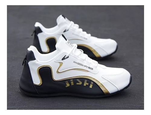 Zapatillas Deportivas Informales Nuevos Zapatos Planos Cuero
