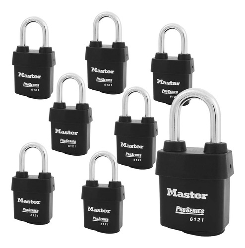 Master Lock - Ocho (8) Candados De Alta Seguridad Serie Pro 