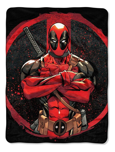 Marvels Deadpool, Tough Guy Micro Raschel Manta, 46 X 60, Mu