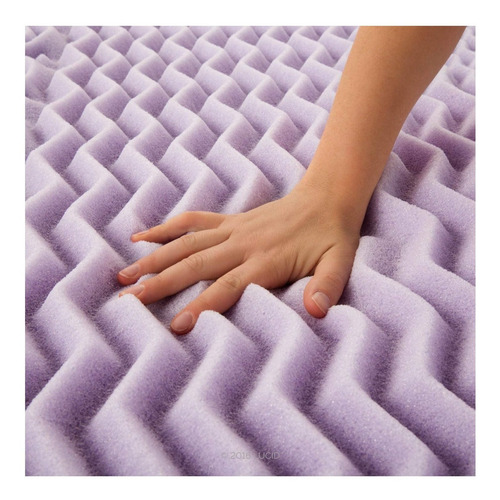 Lucid Memory Foam Gel Sobrecolchón Lavanda Colchoneta T King