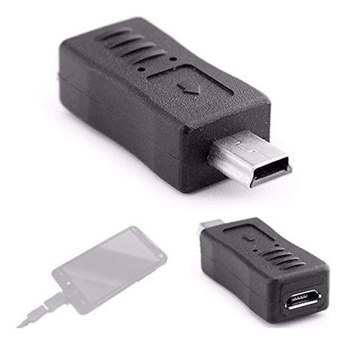 G Adaptador De Puerto T Micro Usb Macho A Mini-usb Hembra