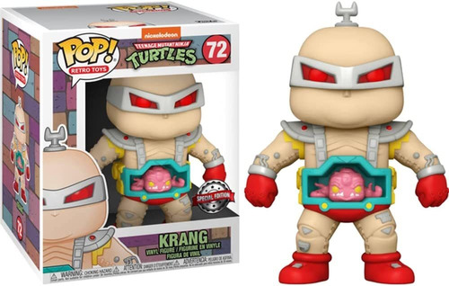 Teenage Mutant Ninja Turtles Krang 6  Figura, Exclusivo...