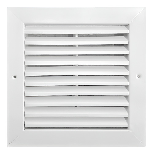 Rejilla De Ventilacion 20x20 Fija - Aluminio Blanco