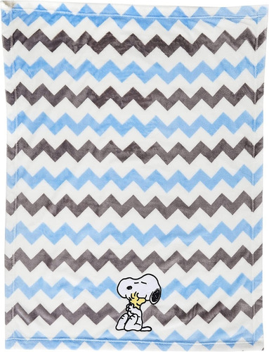 Manta Para Bebe Acolchonada Snoopy Dimensiones 76 X 101 Cm