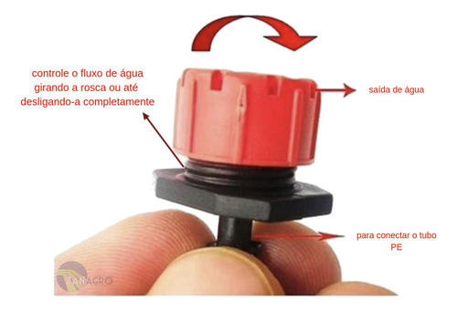 Bico Gotejador Regulável - 100 Unid.