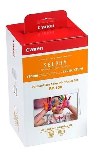 Cartucho De Tinta Canon Selphy Cp Rp-108 + Papel Termico