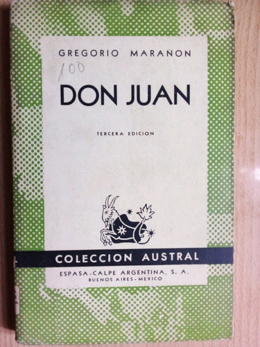 Don Juan _ Gregorio Marañon A99