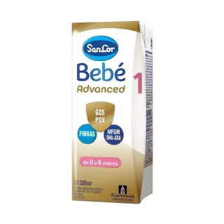 Leche De Formula Sancor Bebe 1 Advanced 200ml Pack X 30 Bricks - 0 A 6 Meses