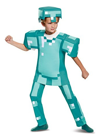 Armor Deluxe Minecraft Costume, Azul, Extra Small Sh5lv