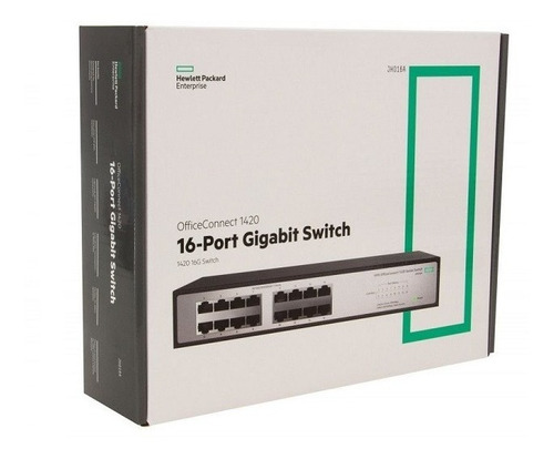 Imagen 4 de 4 de Switch Hpe Jh016a 1420-16g 16 Puertos Gigabit Rack