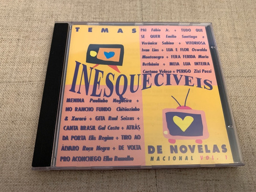 Cd Temas Inesqueciveis De Novelas Nacional Volume 1 Seminovo