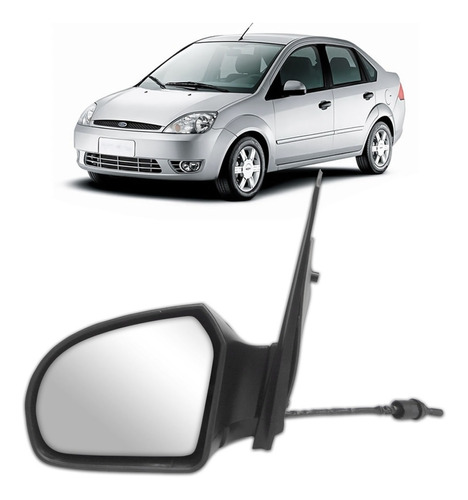 Retrovisor Fiesta Hatch, Sedan 2002 A 2006 C/controle