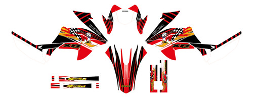 Calcomanias Stickers Honda Xr 150 Rojo