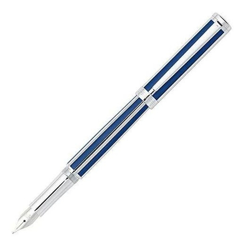 Pluma Estilografica Azul Metalico Punta Ancha Sheaffer