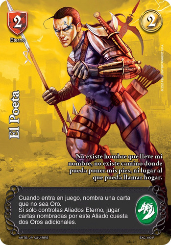 Carta El Poeta Promo Edición Excalibur