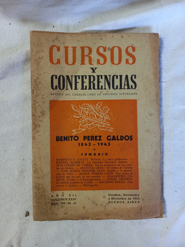Cursos Y Conferencias 139 Benito Perez Galdos Giusti Alberdi