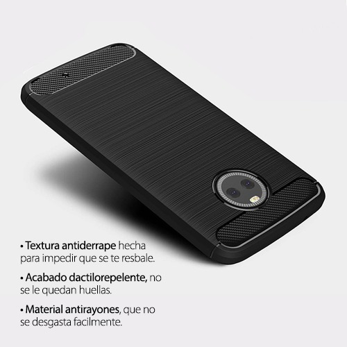 Protector Fibra Carbono Para Motorola X4 Jelly Case Cover