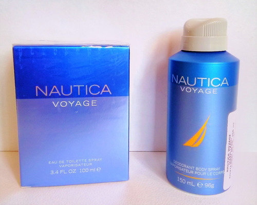 Fragancia Nautica Voyage 100 Ml + Body Spray 150 Ml Original