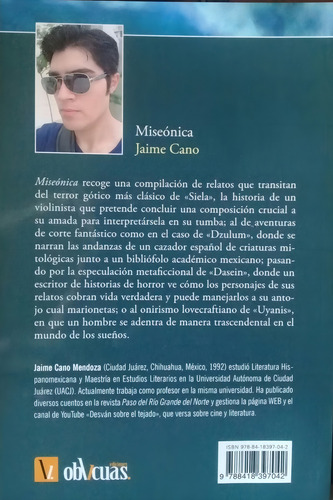 Miseónica - Jaime Cano (ediciones Oblicuas)