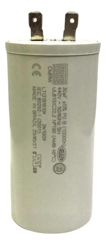 Capacitor 30uf 440v Terminal Weg