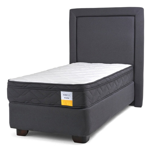 Cama Americana Pillow Top + Respaldo 1 Plaza Plus