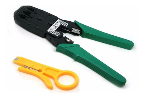 Combo 1 Crimpeadora + 100 Rj45 Cat5e + Botas