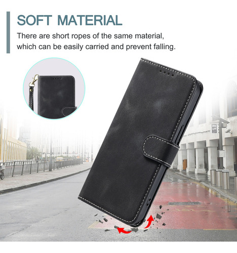 Funda Para Huawei Honor 10x Lite/20s/200 Lite 5g Wallet De Piel Sintética Con Soporte Abatible Que Protege La Funda Del Teléfono A Prueba De Golpes