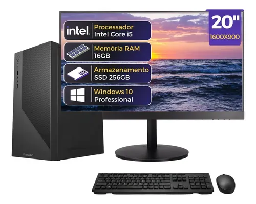 Windowsデスクトップ i5-6400,16GB,256GB+1000GB Computador Completo Speed Intel Core i5, 16GB RAM, SSD 256GB