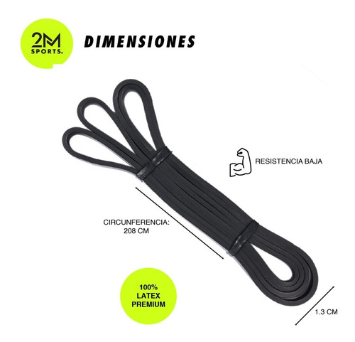Imagen 2 de 10 de Banda Elastica Dominadas Cinta Resistencia Baja Ejercicio