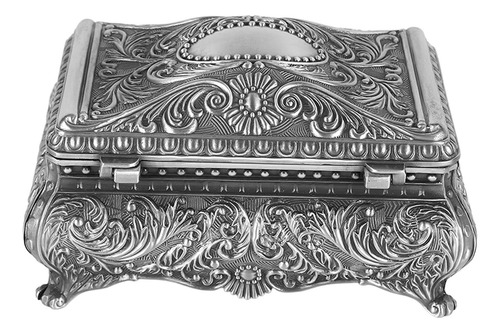 Joyero De Metal Rectangular Joyero Vintage Para Mujeres Y